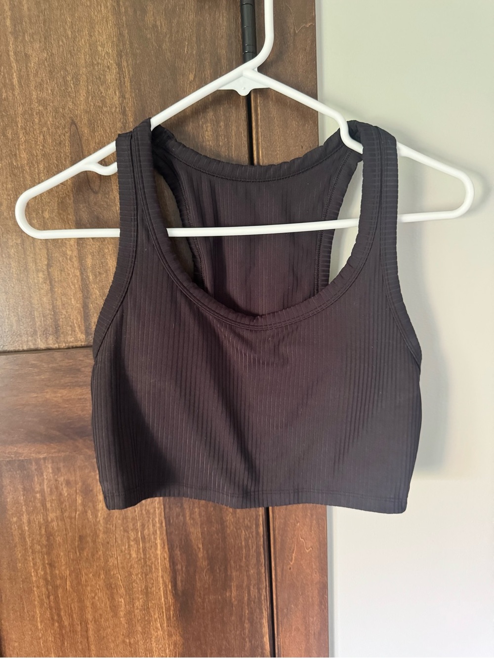 all in motion Black Ribbed sports bra
